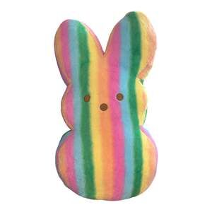 Peeps 42-inch Jumbo Rainbow Striped Bunny Plush